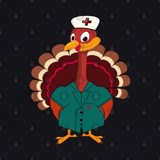 Cute Turkey Nurse Gift by salah_698